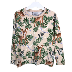 Unisex NOSH - Trikotaažist pluus, suurus 122 - 128 - Beige (1)