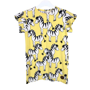Unisex Blaa - Trikotaažist kleit, suurus 110 - 116 - Kollane (1)