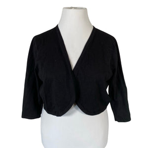 Unisex Hell Bunny - Kootud boolero, suurus 44 - Must (1)