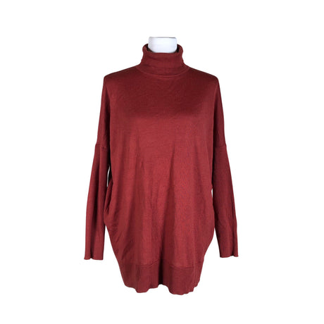 Unisex Aarrelabel - Kootud tuunika, suurus 40 - Veinipunane ()