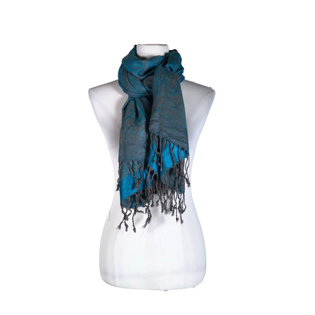 Unisex Pashmina - Õhuke sall, suurus Maxi - Sinine ()
