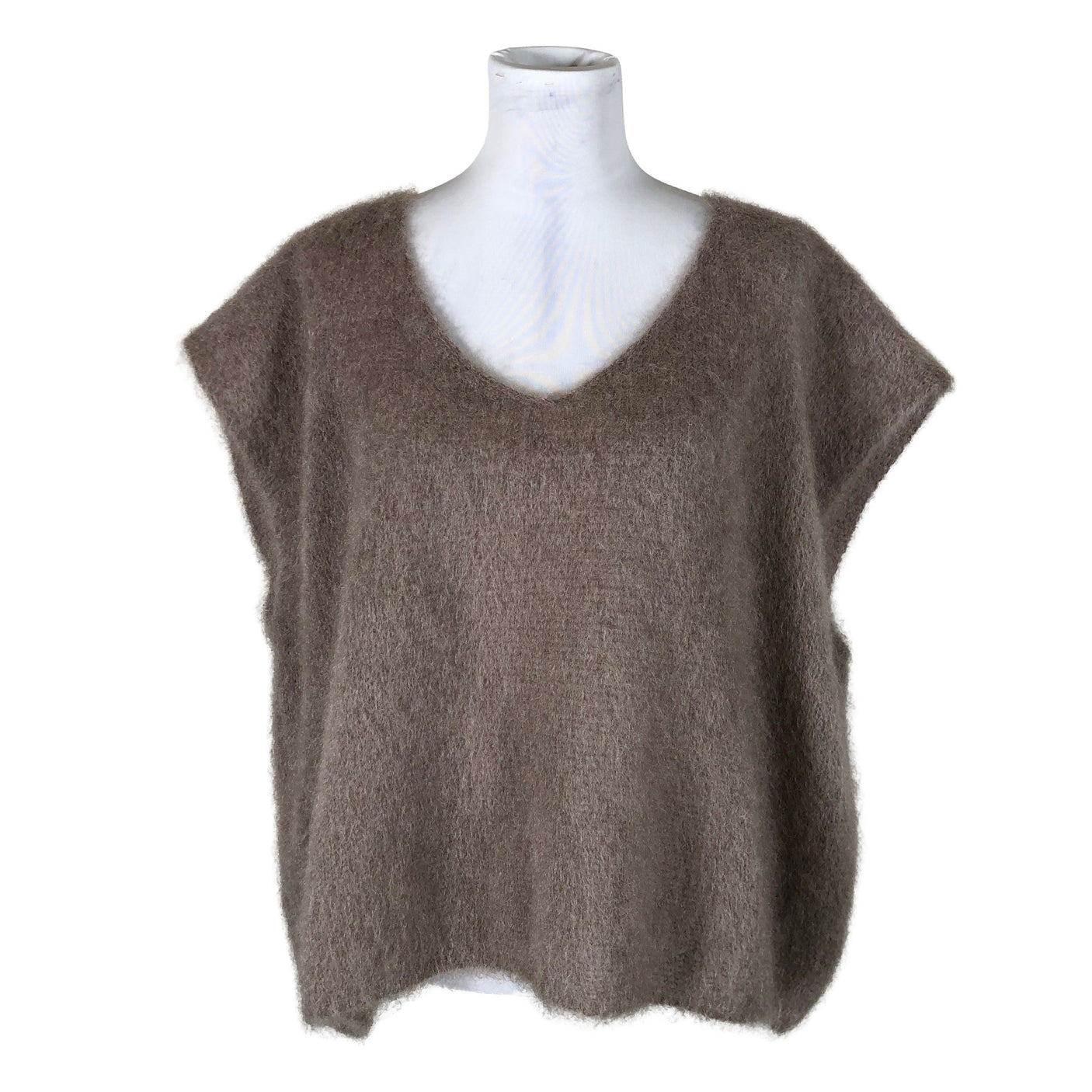 Unisex Andromede Paris - Kootud vest, suurus 40 - Pruun (1)