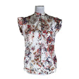 Unisex Massimo Dutti - Lühikeste käistega pluus, suurus 38 - Looduslik valge ()