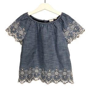 Unisex Gap - Lühikeste käistega pluus, suurus 128 - 134 - Sinine (1)
