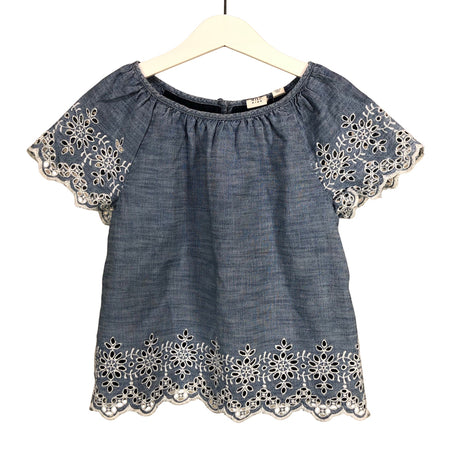 Unisex Gap - Lühikeste käistega pluus, suurus 128 - 134 - Sinine ()