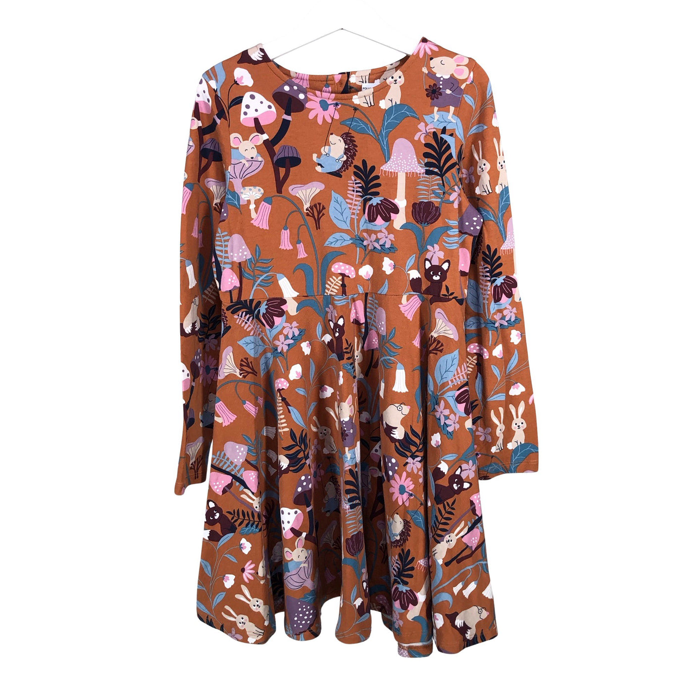 Unisex Lindex - Trikotaažist kleit, suurus 122 - 128 - Pruun (1)