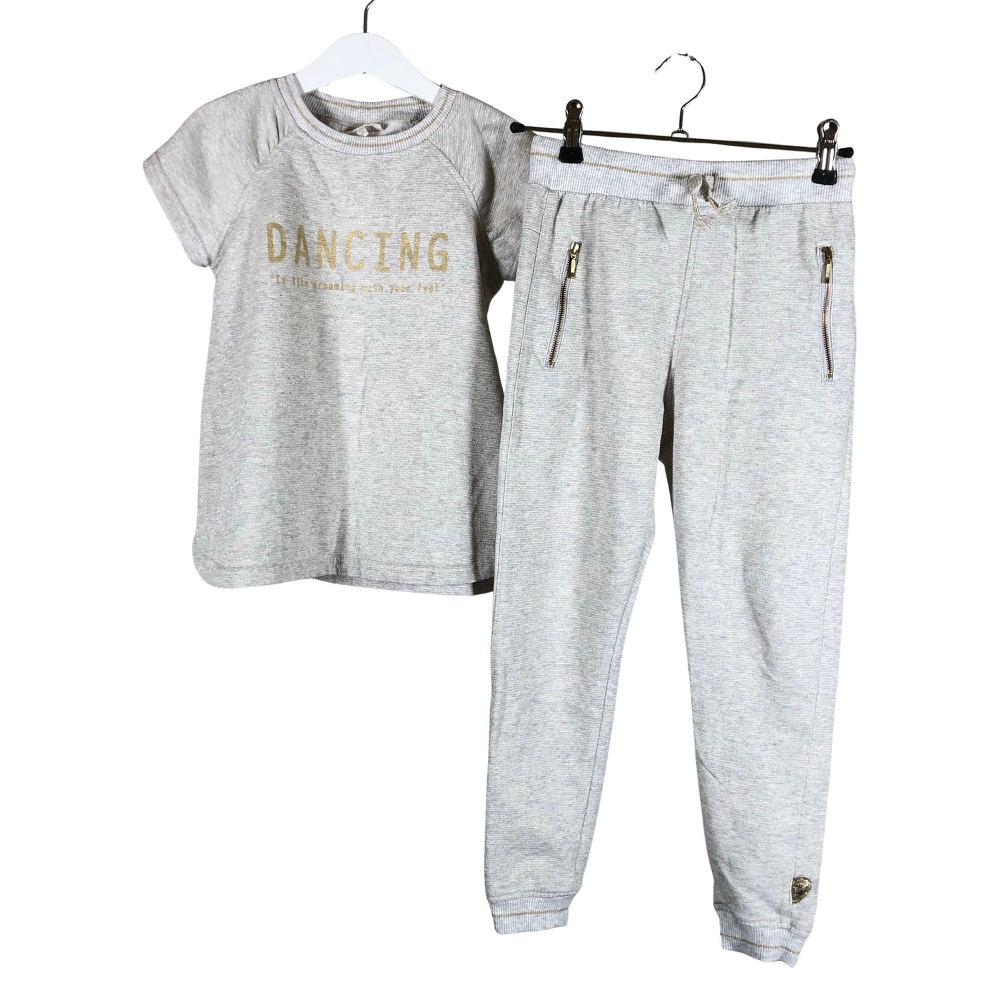 Unisex POMPdeLUX - Dressikangast püksid, suurus 122 - 128 - Hall (1)