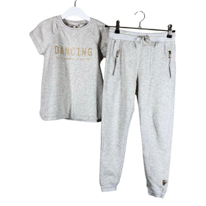 Unisex POMPdeLUX - Dressikangast püksid, suurus 122 - 128 - Hall (1)