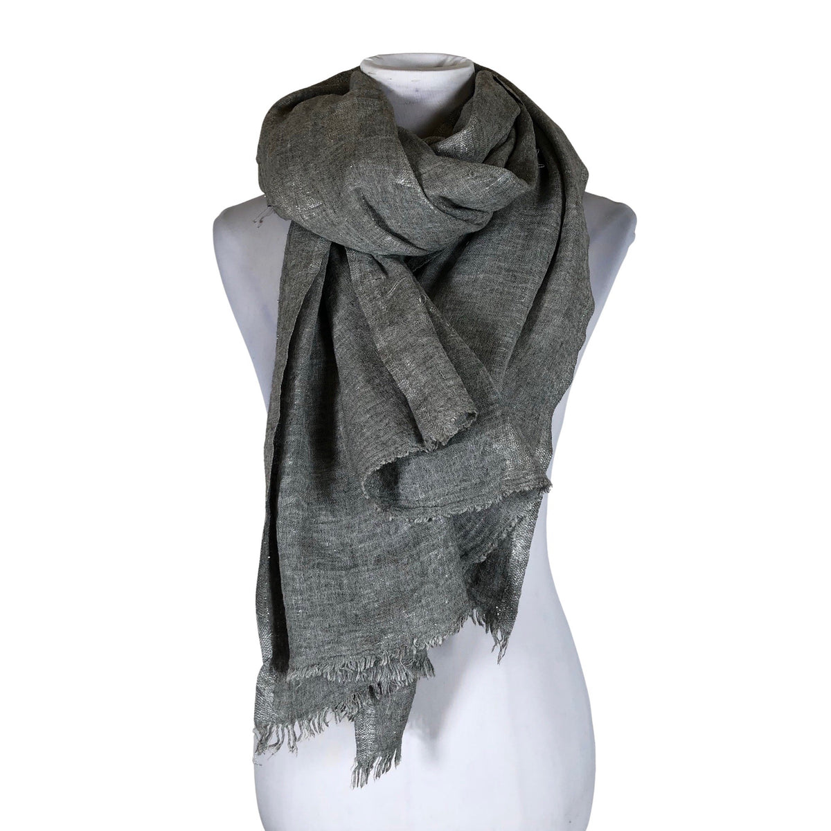 Unisex Stylesnob - Õhuke sall, suurus Maxi - Hall (1)