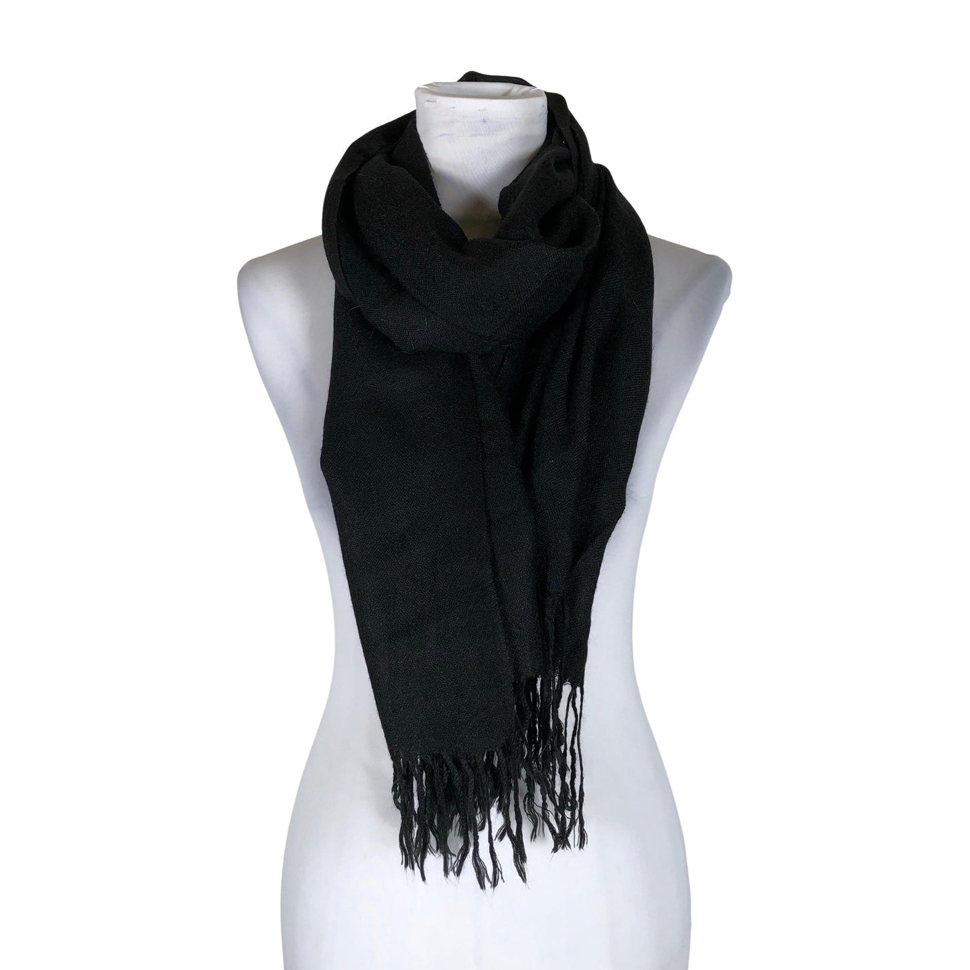 Unisex Pashmina - Sall, suurus Maxi - Must (1)
