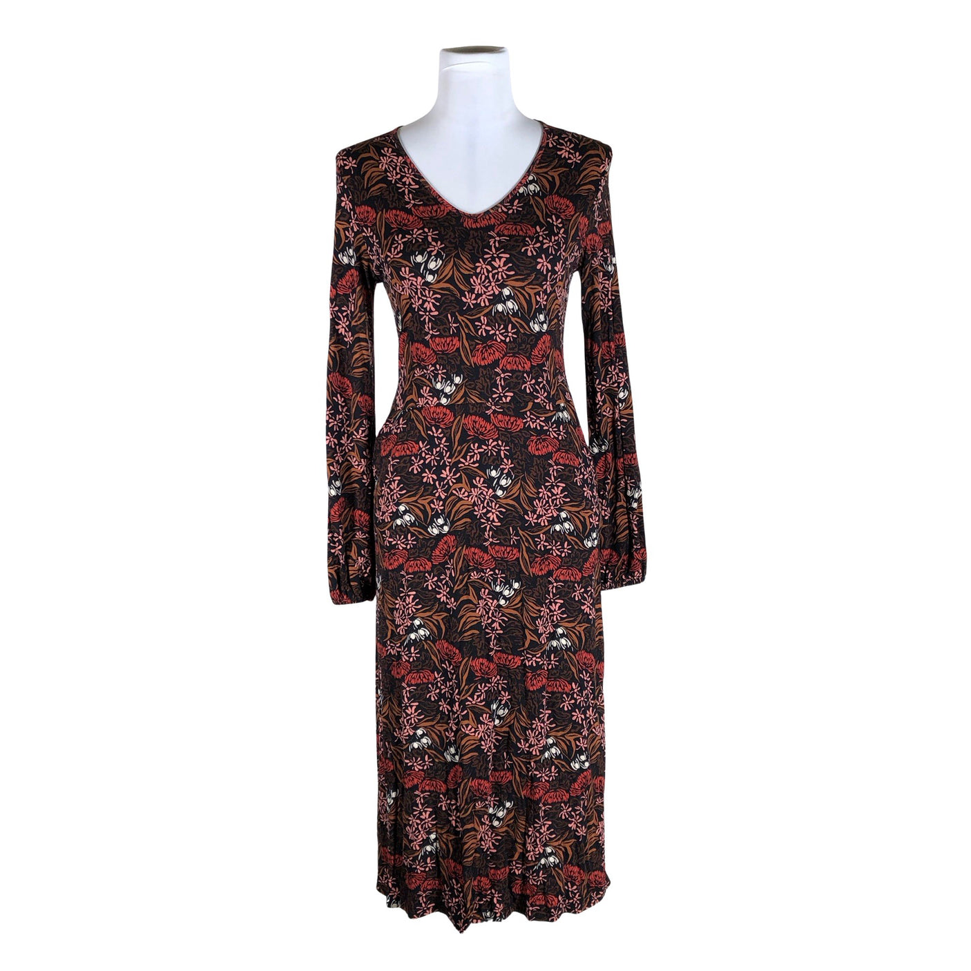 Unisex Nanso - Trikotaažist kleit, suurus 34 - Pruun (1)