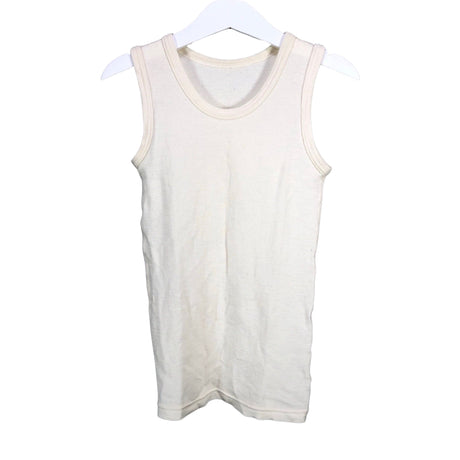 Unisex Ruskovilla - Topp, suurus 122 - 128 - Looduslik valge ()