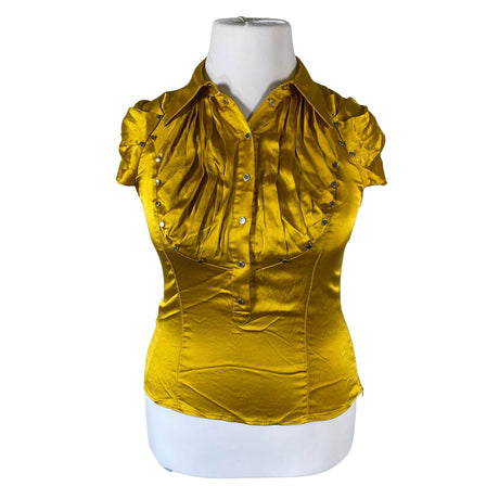 Unisex Karen Millen - Lühikeste käistega pluus, suurus 42 - Kollane ()