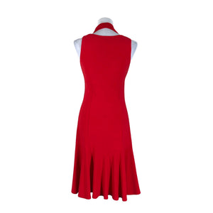 Unisex Joseph Ribkoff - Trikotaažist kleit, suurus 36 - Punane (2)