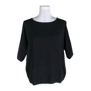 Unisex Samsoe&Samsoe - Lühikeste käistega pluus, suurus 38 - Must (1)