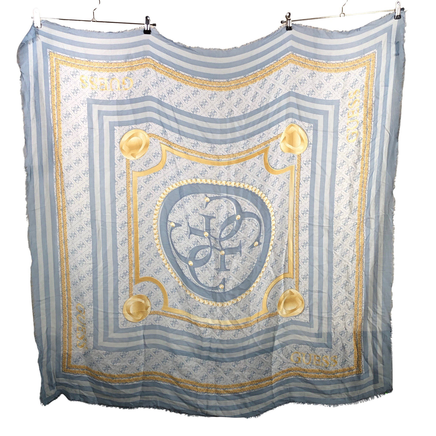 Unisex Guess - Õhuke sall, suurus Maxi - Helesinine (2)