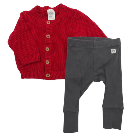 Unisex Lindex - Kardigan, suurus 56 - 62 - Punane ()