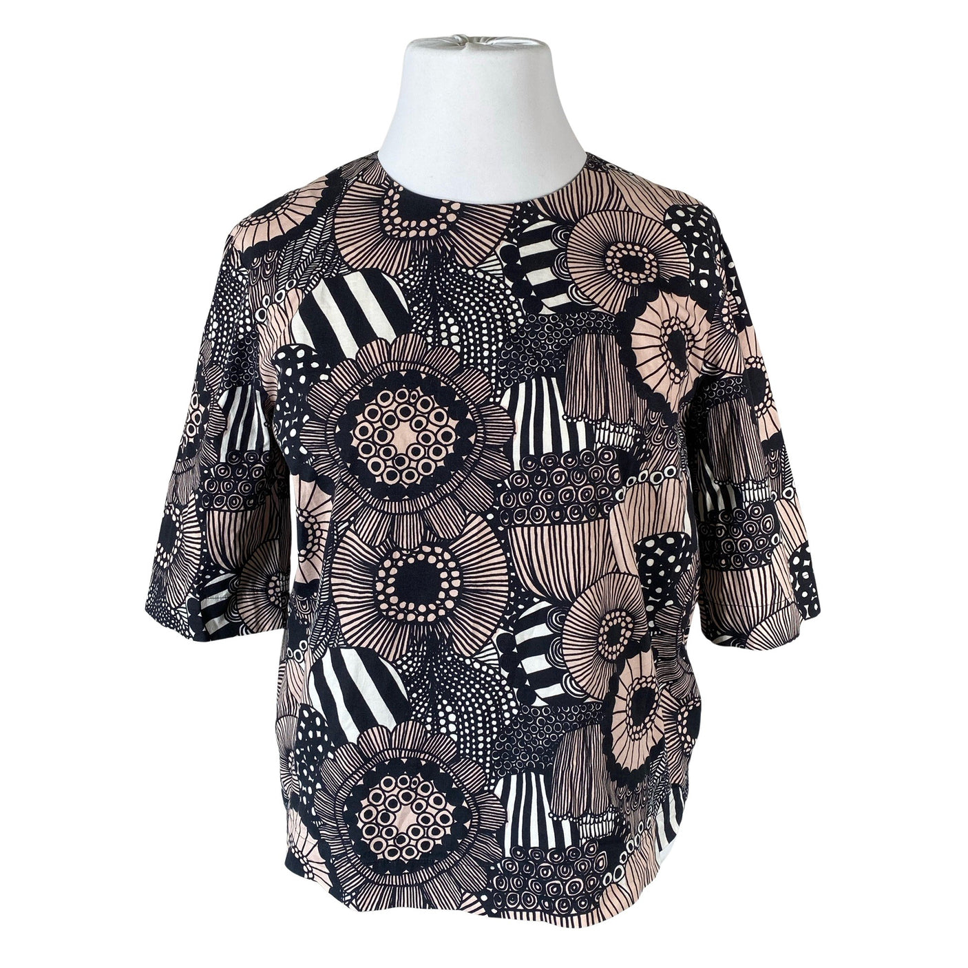 Unisex Marimekko - Lühikeste käistega pluus, suurus 42 - Heleroosa (1)