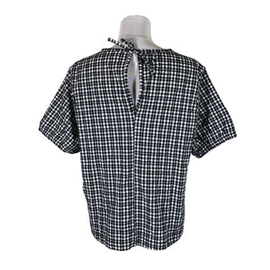 Unisex NOSH - Lühikeste käistega pluus, suurus 40 - Must (2)