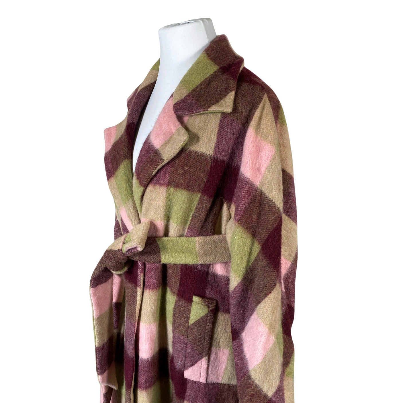 Unisex Uhana Design - Villane mantel, suurus 42 - Veinipunane (3)