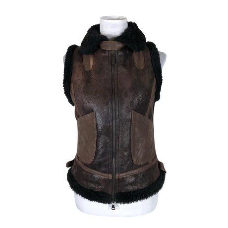 Unisex Sand - Kunstkarusnahast vest, suurus 36 - Pruun ()