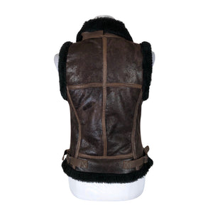 Unisex Sand - Kunstkarusnahast vest, suurus 36 - Pruun (2)