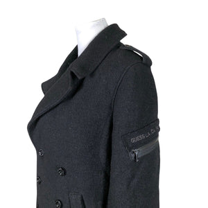 Unisex Guess - Villane mantel, suurus 36 - Must (3)