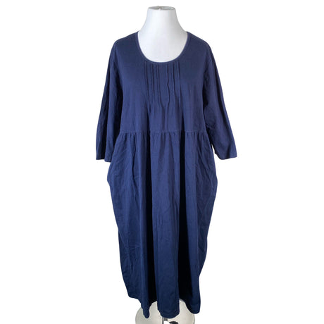 Unisex Ulla Popken - Trikotaažist kleit, suurus 54 - Sinine ()