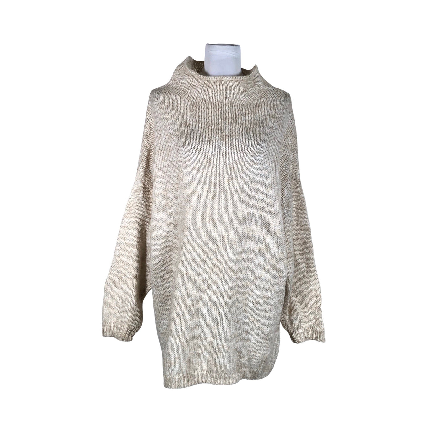Unisex Bohemiana - Kootud tuunika, suurus 42 - Beige (1)