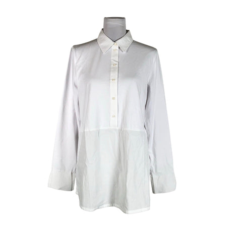 Unisex NOSH - Trikotaažist pluus, suurus 40 - Valge ()