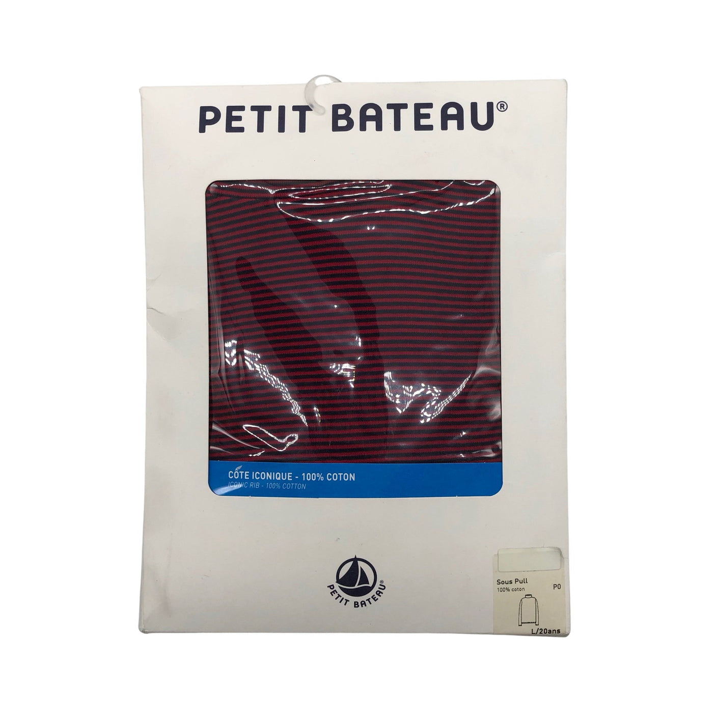 Unisex Petit Bateau - Trikotaažist pluus, suurus 40 - Veinipunane (1)