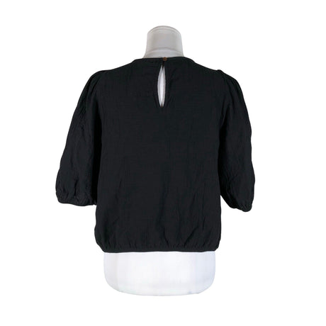 Unisex Kaiko - Lühikeste käistega pluus, suurus 38 - Must (2)