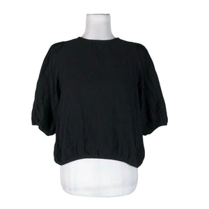 Unisex Kaiko - Lühikeste käistega pluus, suurus 38 - Must (1)