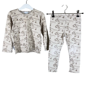Unisex Metsola - Trikotaažist pluus, suurus 98 - 104 - Beige (1)