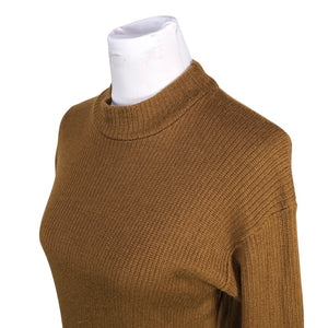 Unisex Kaino - Kootud kleit, suurus 36 - Pruun (3)