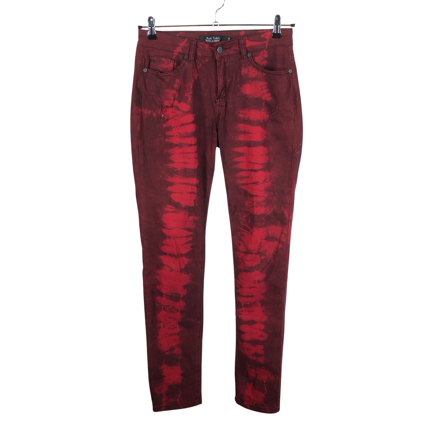 Unisex Rock Rebel - Teksad, suurus W30 - Veinipunane (1)