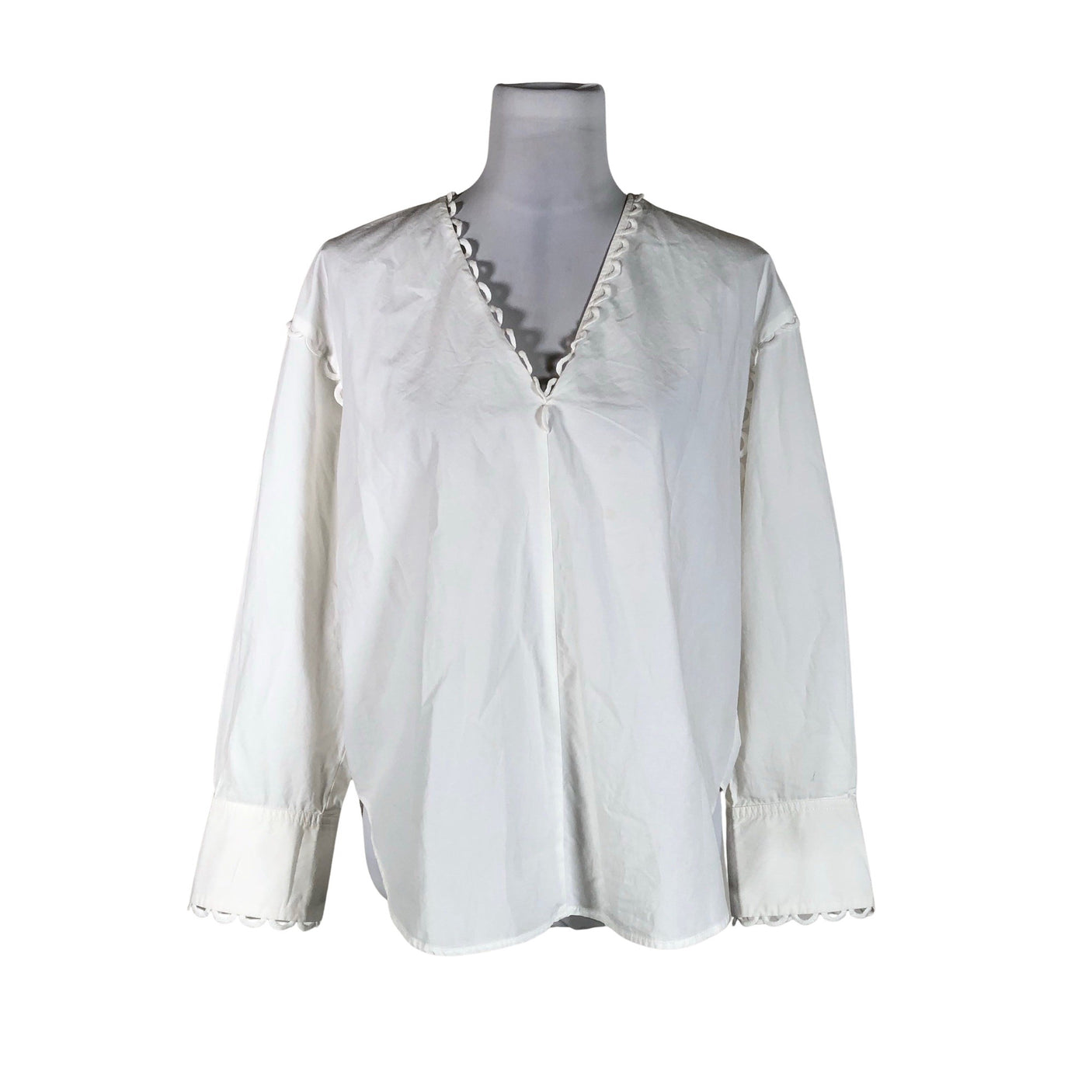 Unisex Sandro Paris - Pluus, suurus 40 - Valge (1)