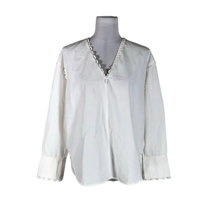 Unisex Sandro Paris - Pluus, suurus 40 - Valge (1)