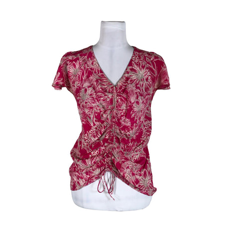 Unisex Heritage - Lühikeste käistega pluus, suurus 34 - Roosa ()