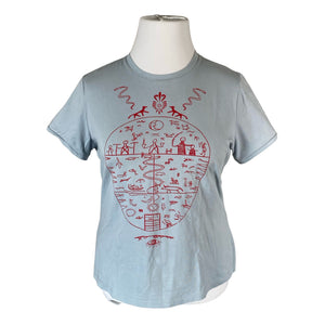Unisex Monton - T-särk, suurus 42 - Helesinine (1)