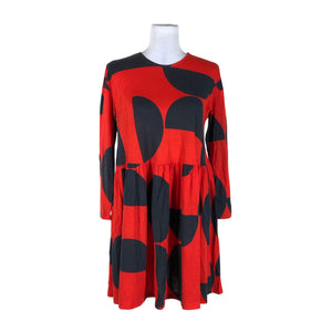Unisex Marimekko - Trikotaažist kleit, suurus 36 - Punane (1)