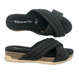 Unisex Tamaris - Kiilkontsaga rihmikud, suurus 36 - Must (1)