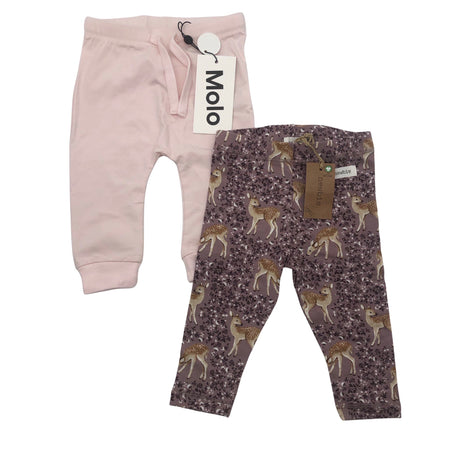 Unisex Molo Kids - Trikotaažist püksid, suurus 62 - 68 - Heleroosa ()