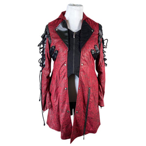 Unisex Punk Rave - Jope, suurus 44 - Veinipunane (1)