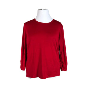 Unisex Lena - Trikotaažist pluus, suurus 44 - Punane (1)