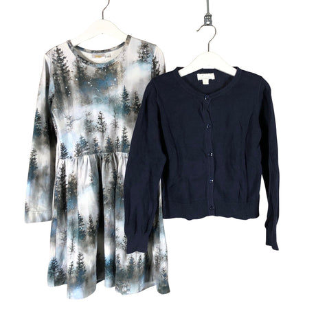 Unisex Mingnelin - Kardigan, suurus 128 - 134 - Sinine ()