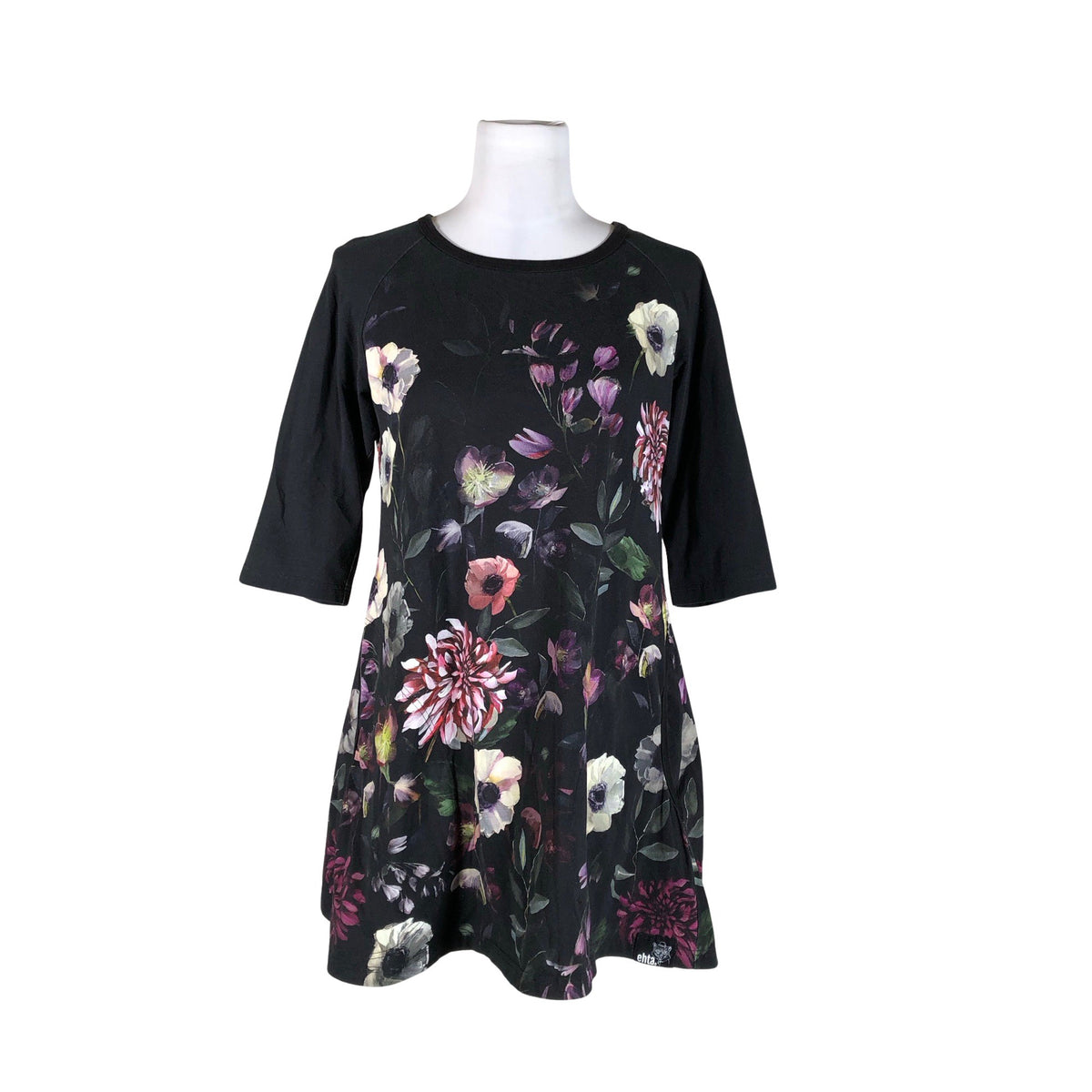 Unisex Ehta - Trikotaažist kleit, suurus 38 - Must (1)