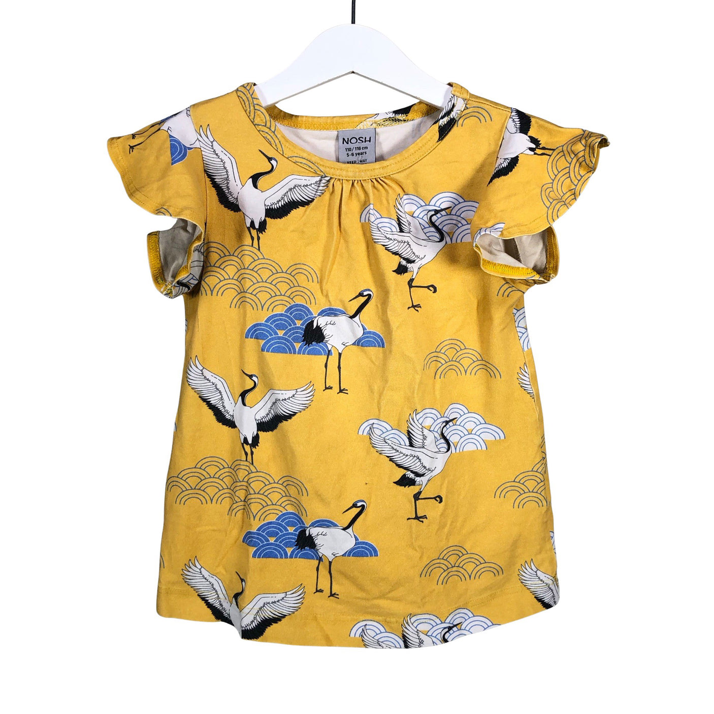 Unisex NOSH - Trikotaažist topp, suurus 110 - 116 - Kollane (1)