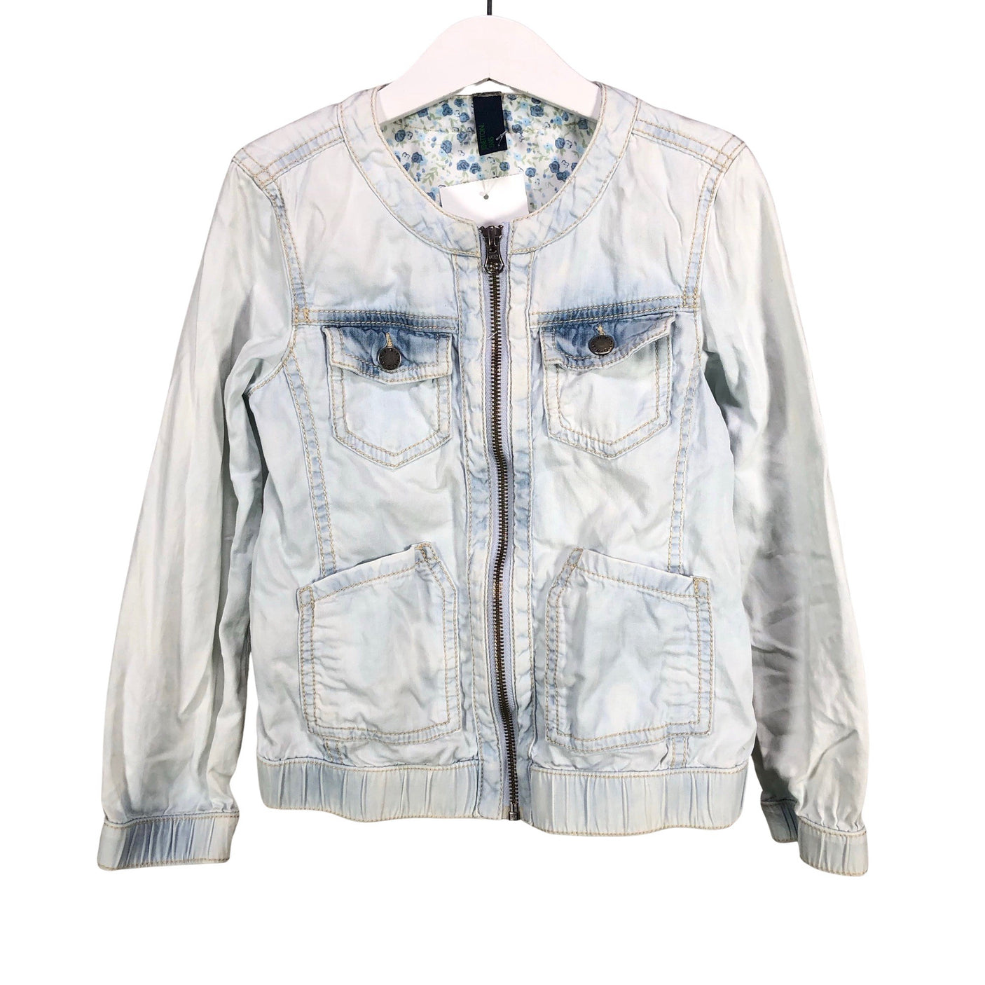 Unisex Benetton - Teksatagi, suurus 116 - 122 - Helesinine (1)