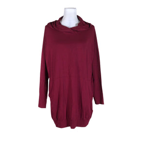 Unisex Neulomo - Trikotaažist kleit, suurus 36 - Veinipunane (1)